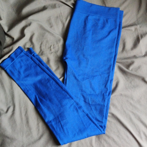 NWOT Royal Bright Blue High Waist Tights Leggings XS Small Yoga Gym Pants - Picture 3 of 8